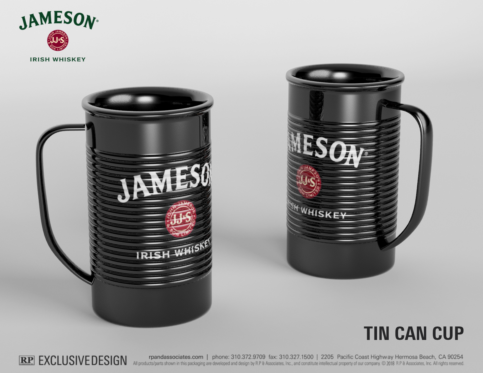 Stackable Tin Can Cups Drinkware Custom Branded Products RP